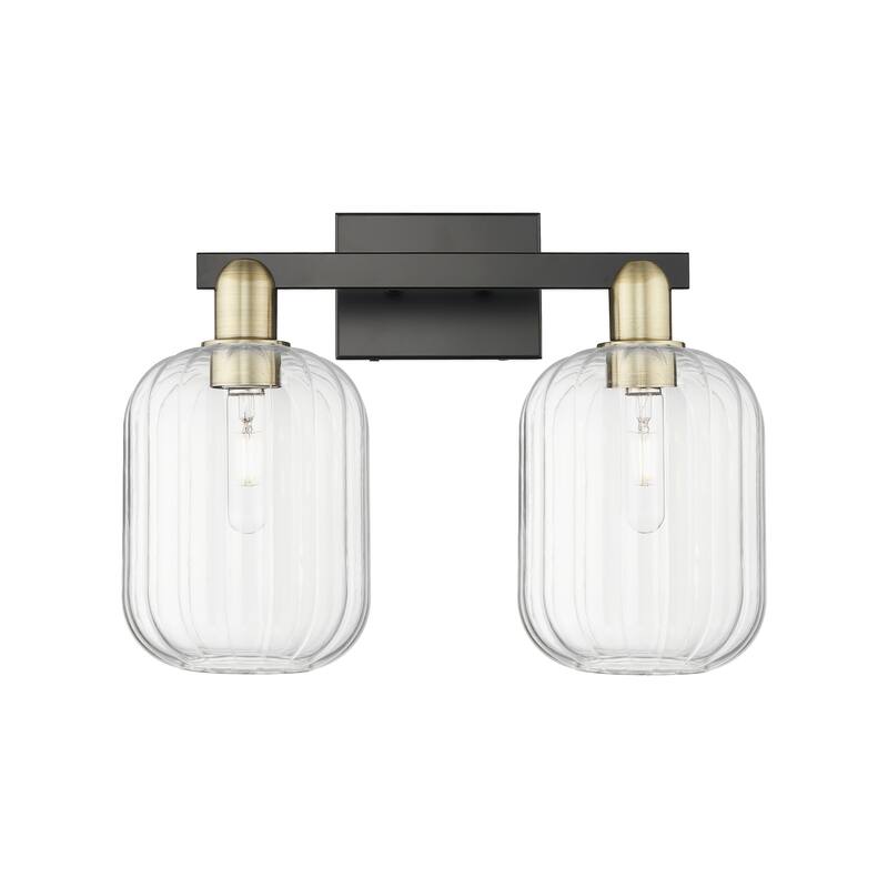 Innovations Lighting Downtown Urban - Preston - 2 Light 16" Jar Shade Bath Vanity Light