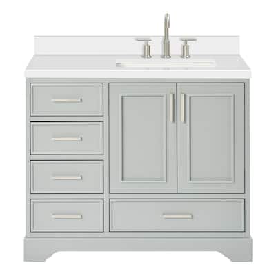 Ariel M043SRWQRVO Stafford 43" Free Standing Single Basin Vanity Set