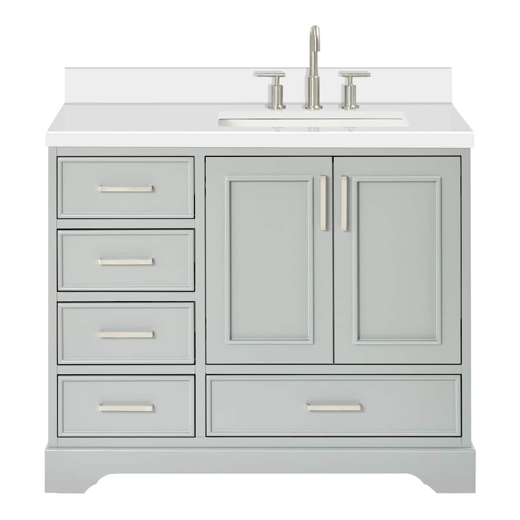 Ariel M043SRWQRVO Stafford 43" Free Standing Single Basin Vanity Set