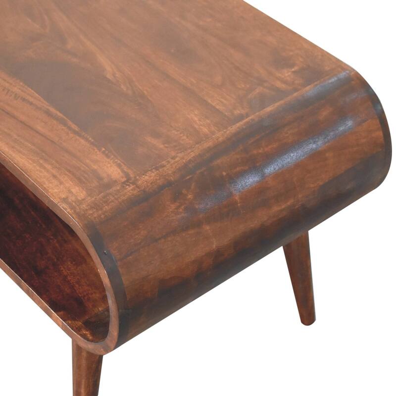 Artisan Furniture Solid Wood Open California Walnut Coffee Table