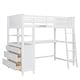 preview thumbnail 14 of 45, Twin size Loft Bed with Drawers and Desk