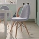 preview thumbnail 1 of 17, Kids Armless Faux Shearling Faux Shearling Chair with Beechwood Legs - 14.75"D x 13.5"W x 23"H Gray