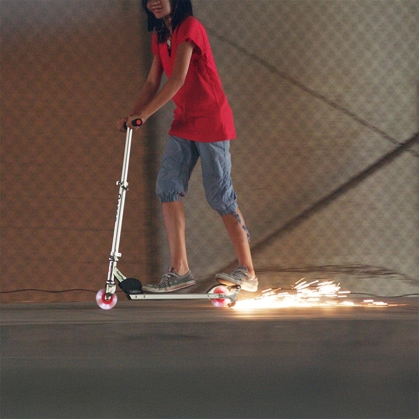 Razor Spark Aluminum Frame Foldable Kick Scooter, Adjustable