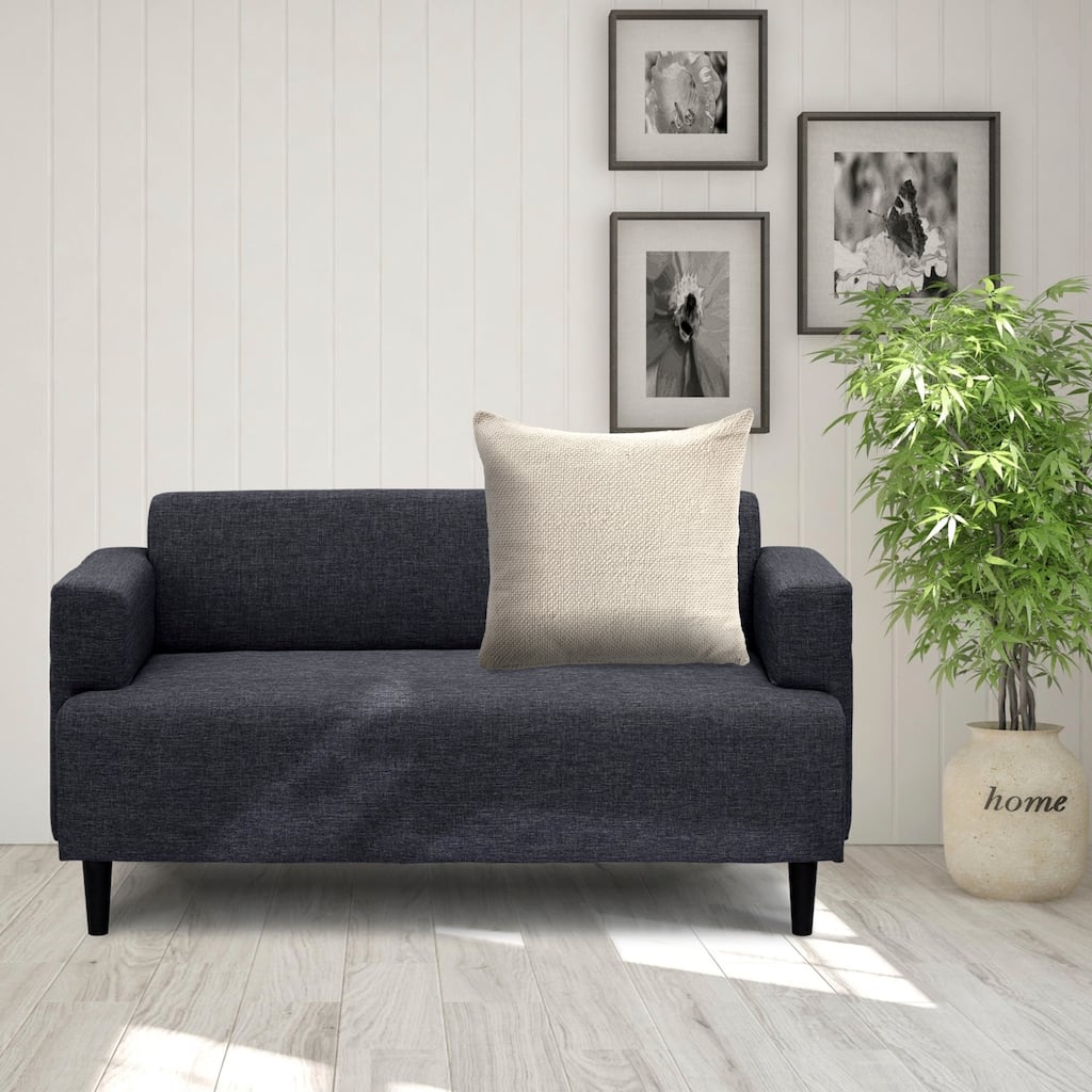 Sevita Natural Light Cream Solid Throw Pillow