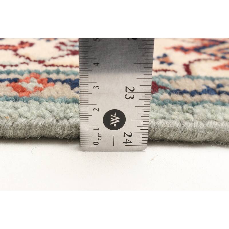 ECARPETGALLERY Hand-knotted Serapi Heritage Light Blue Wool Rug - 4'0 x 5'10