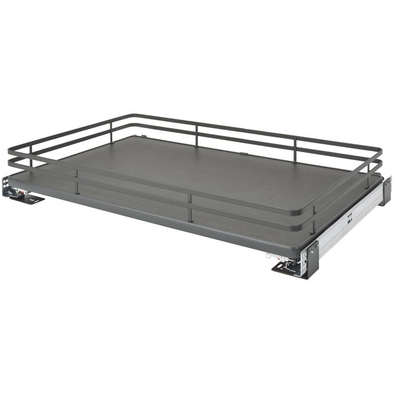 Rev-A-Shelf 5330 Series 33 Inch Pull Out Shelf Organizer with Soft - Orion Gray