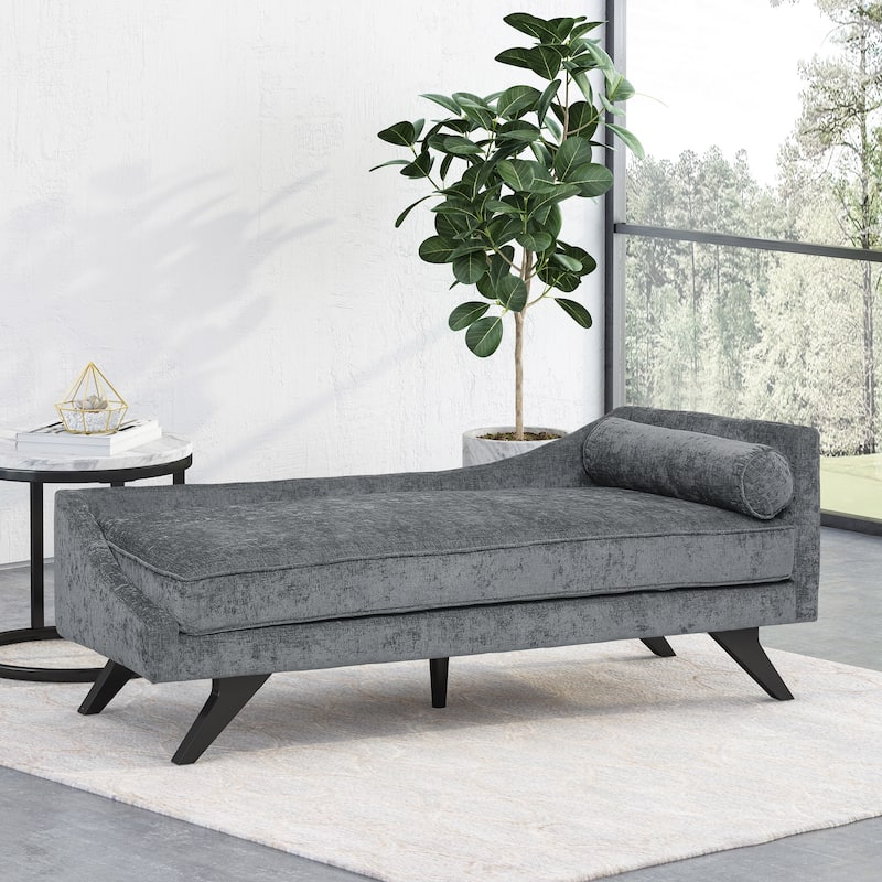 Cagle Mid-century Modern Chaise Lounge by Christopher Knight Home - 68.00" L x 27.50" W x 25.00" H