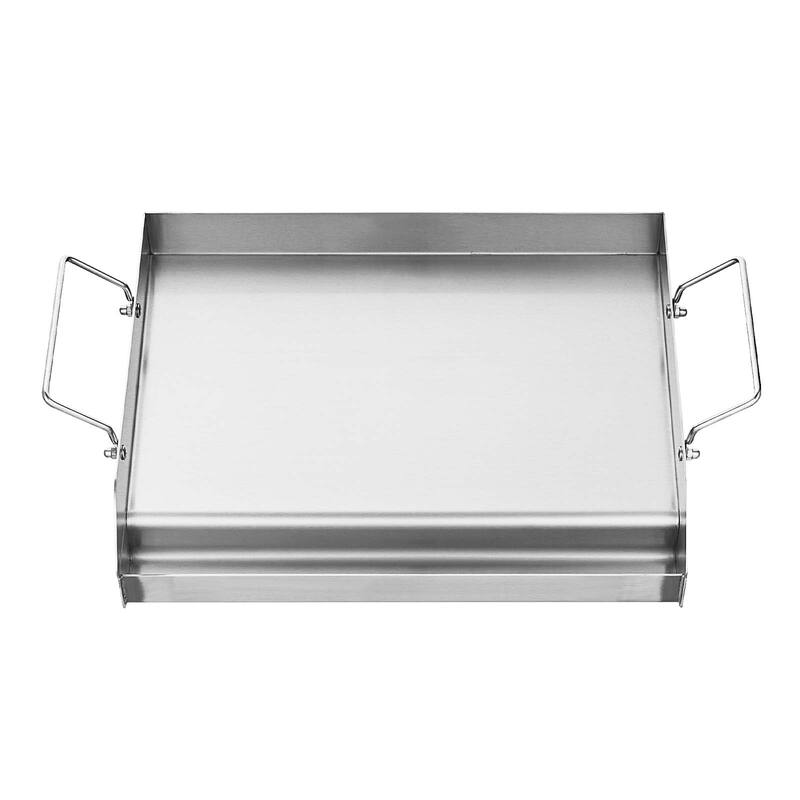 Anmytek 17x13 Inch Stainless Steel Flat Top Griddle