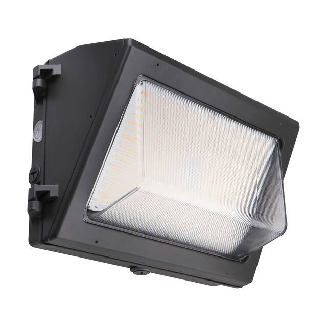 CCT and Wattage Adjustable (80W/100W/120W) LED Wall Pack Integrated Bypassable Photocell 120-347 V