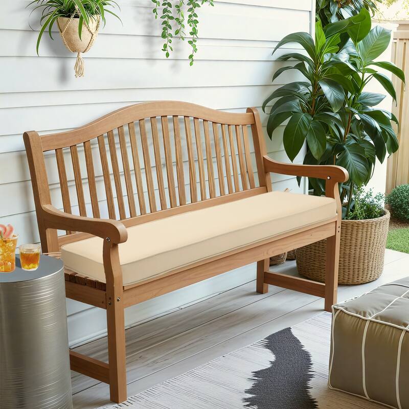 Aoodor Patio Furniture 46" x 18" x 3.1" Outdoor Bench Cushion