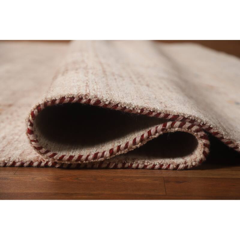 Hand Knotted Oriental 100% Wool Carpet Tribal Animal Pictorial Multi-Colored Gabbeh Area Rug - 11' 6'' X 8' 9''