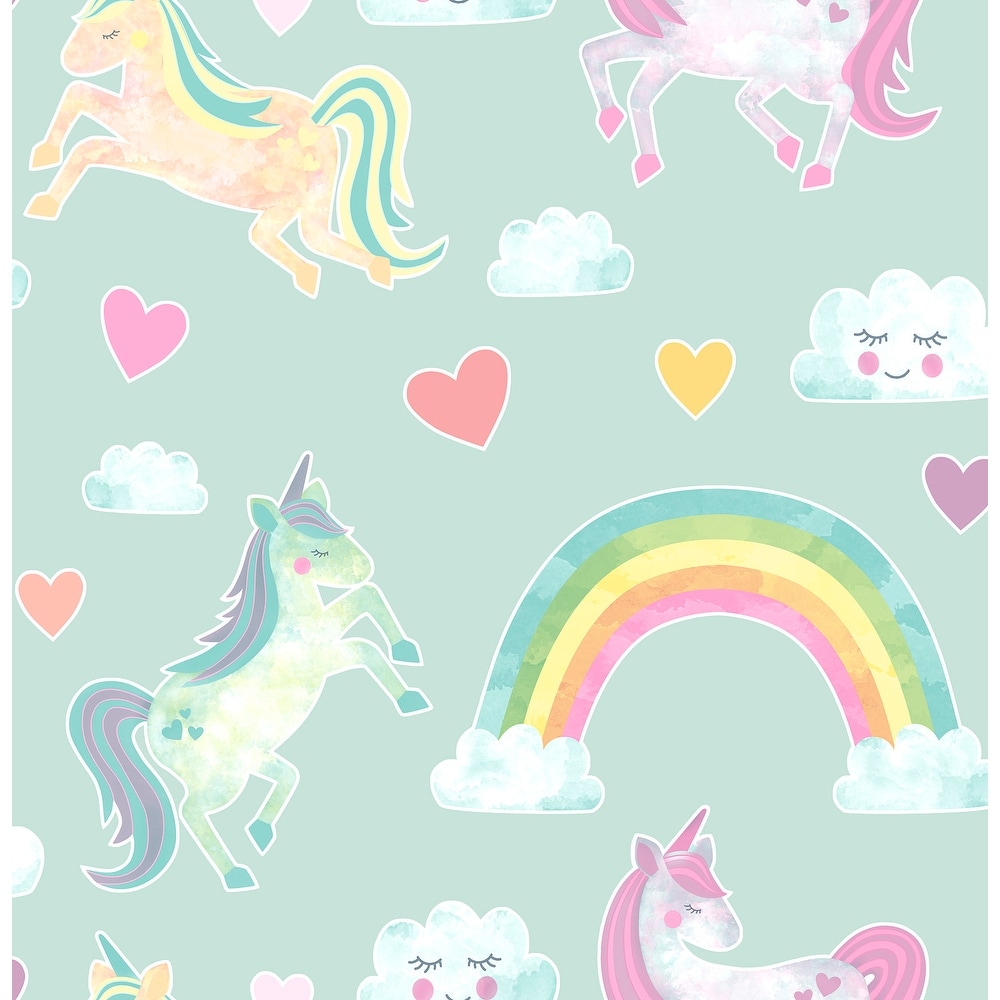 Brewster Elora Unicorn Wonderland Wallpaper