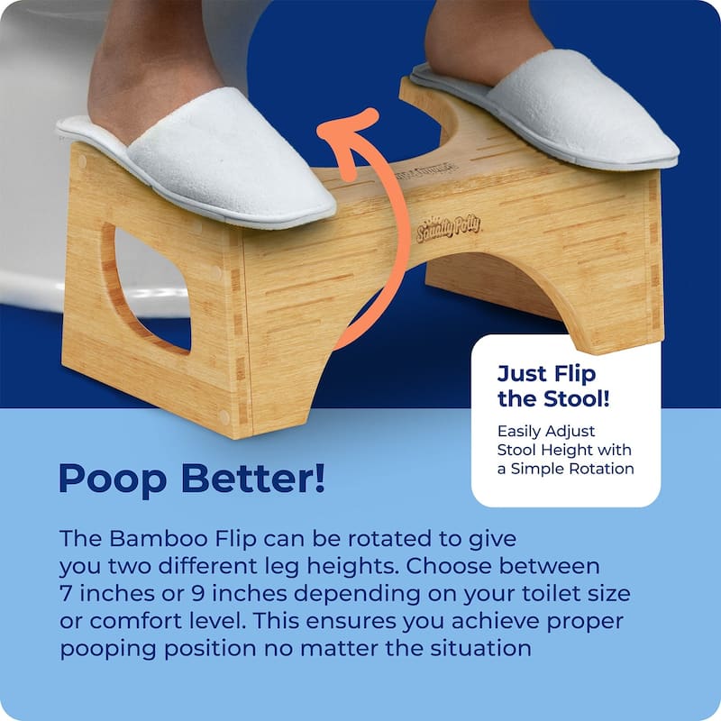 Squatty Potty The Original Toilet Stool - 7" and 9", Brown