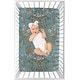 preview thumbnail 3 of 4, Sweet Jojo Designs Boho Wildflower Vintage Floral Girl Fitted Mini Portable Crib Sheet Turquoise Orange Bohemian Farmhouse Pink