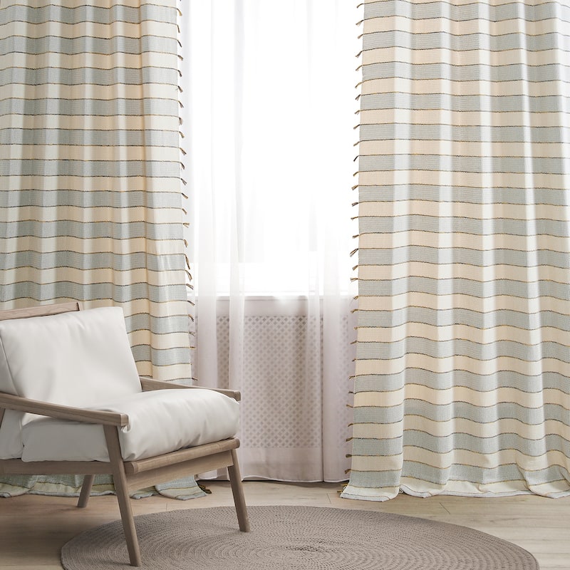 Exclusive Fabrics Loom Woven Sheer Cotton Curtain (1 Panel)