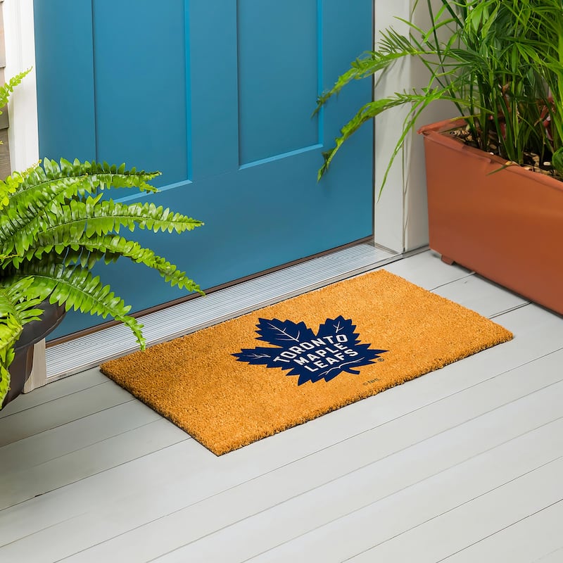 Toronto Maple Leafs Full Color Indoor/Outdoor Coir Mat - 28" x 16"