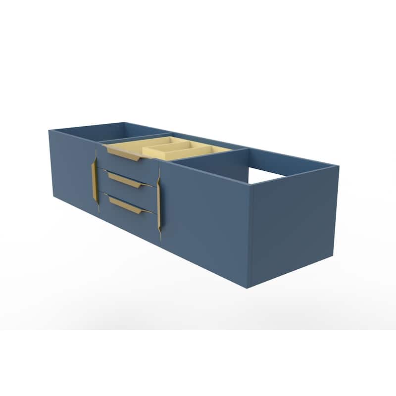 Alpine 60" Wall Mounted Bathroom Vanity (Base Only)
