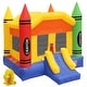 preview thumbnail 1 of 7, Commercial Crayon Bounce House with Blower Kids