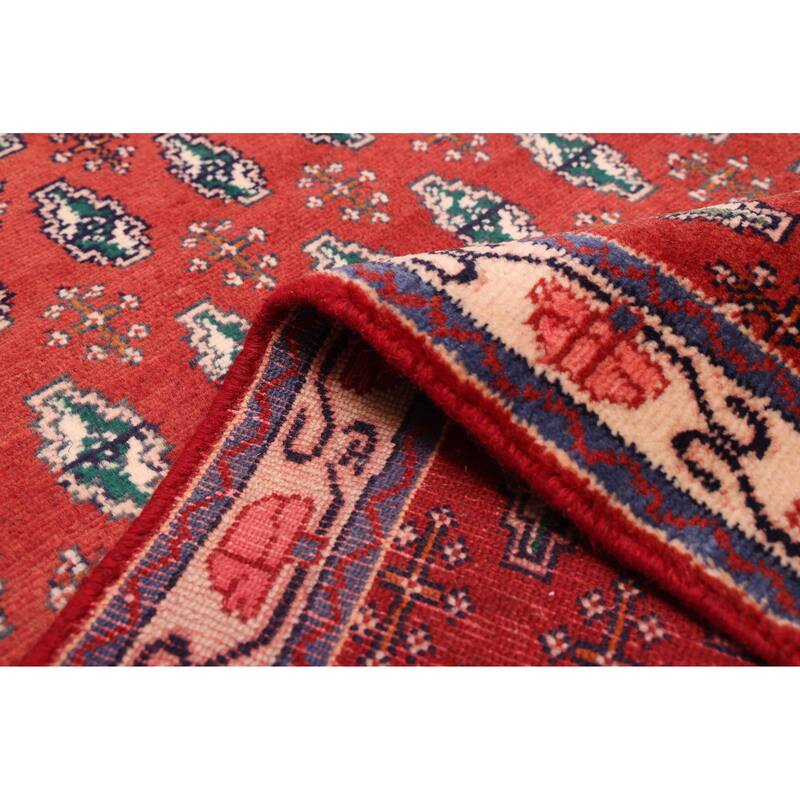 ECARPETGALLERY Hand-knotted Andelz Red Wool Rug - 2'11 x 9'11