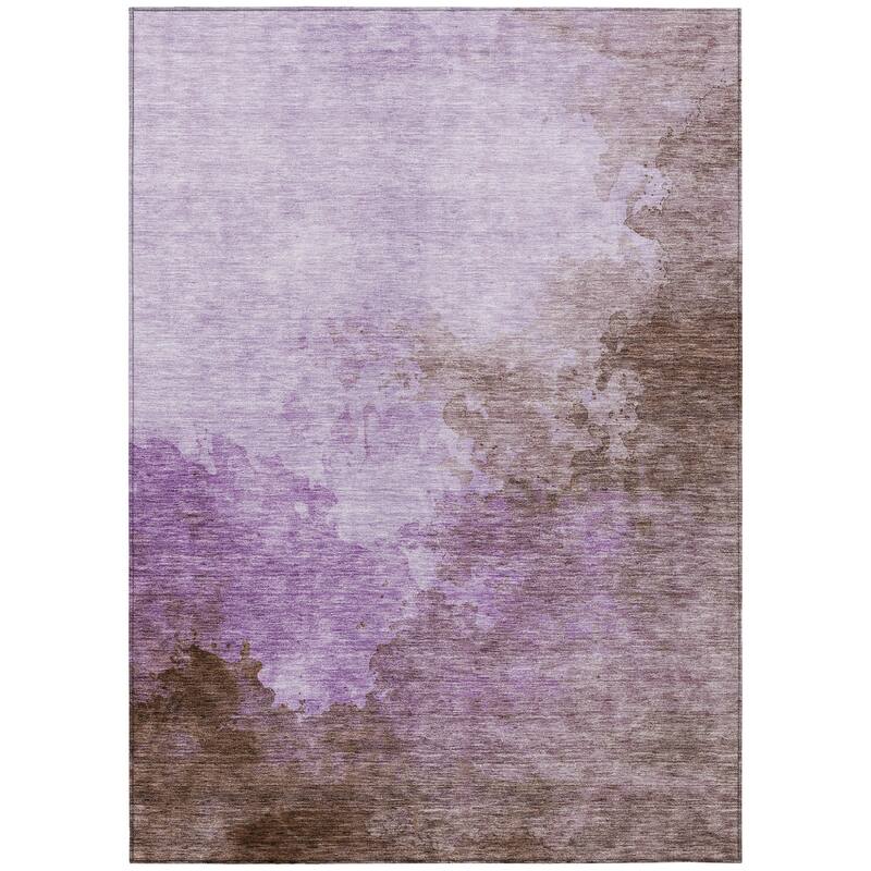 HomeRoots Abstract Transitional Rectangle Outdoor Rug