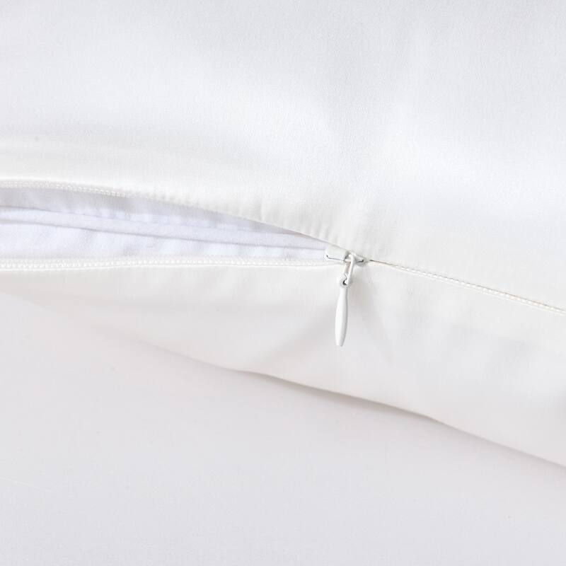 WHOLINENS 100 Percent 22 Momme Mulberry Silk Pillowcasess 1 Pair, Gift Box Included
