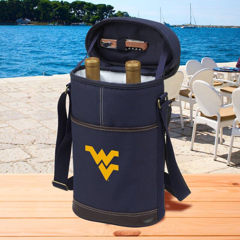 West Virgina Mountaineers Two Bottle Wine Tote