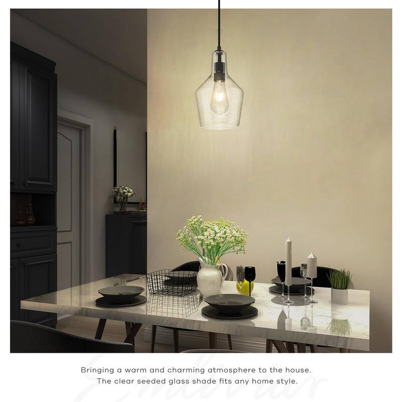 1-Light Adjustable Kitchen Pendant Light