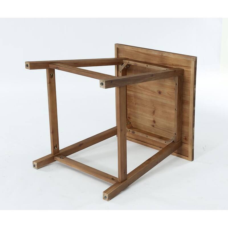 31.5-Inch Small Solid Wood Bar Table