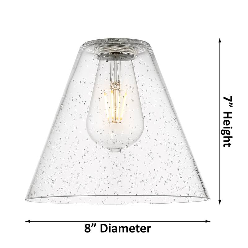 Innovations Lighting 434-1F-11-8 Crown Point Flush Mount Crown Point