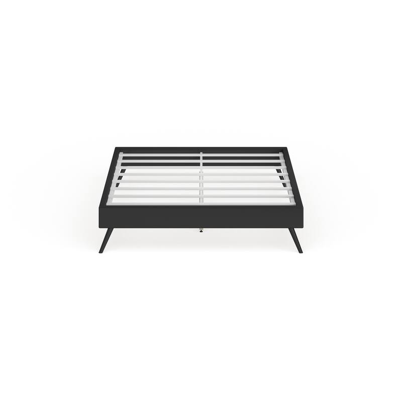 Modway Helen Black Wood Round Splayed Legs Bed
