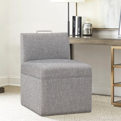Dayla Modern Fabric Upholstered Caster Dining Chair by Greyson Living