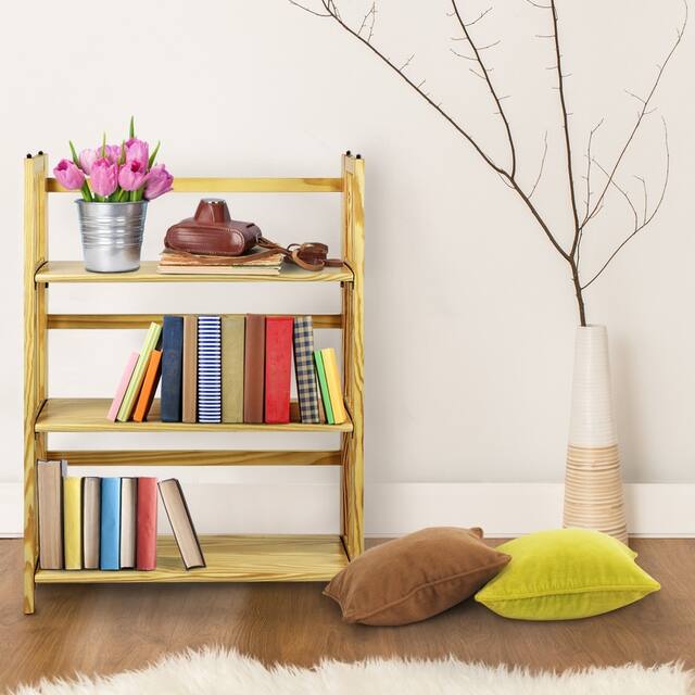 Porch & Den Edgemont Folding Stackable 27.5-inch Bookcase