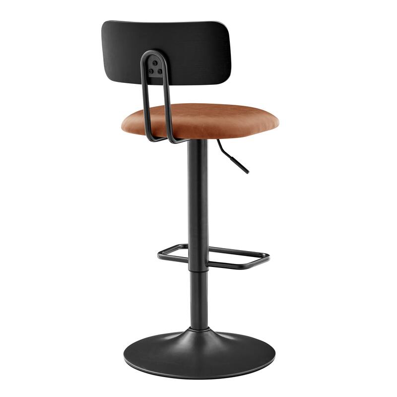 NPD Furniture Judith PU Gaslift Bar Stool (Set of 2)