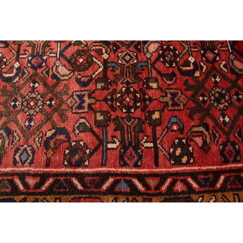 ECARPETGALLERY Hand-knotted Andelz Red Wool Rug - 3'7 x 9'9