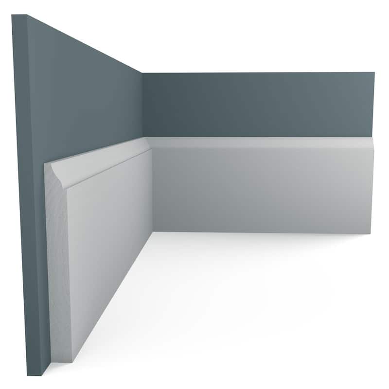 WM618: 9/16-in D x 5-1/4-in W x 96-in L Americraft Solid Hardwood Stain Grade Ogee Base Moulding