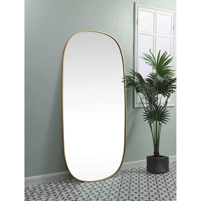Elegant Lighting MR2B3060 Brynn 30" W x 60" H Oval Framed Bathroom