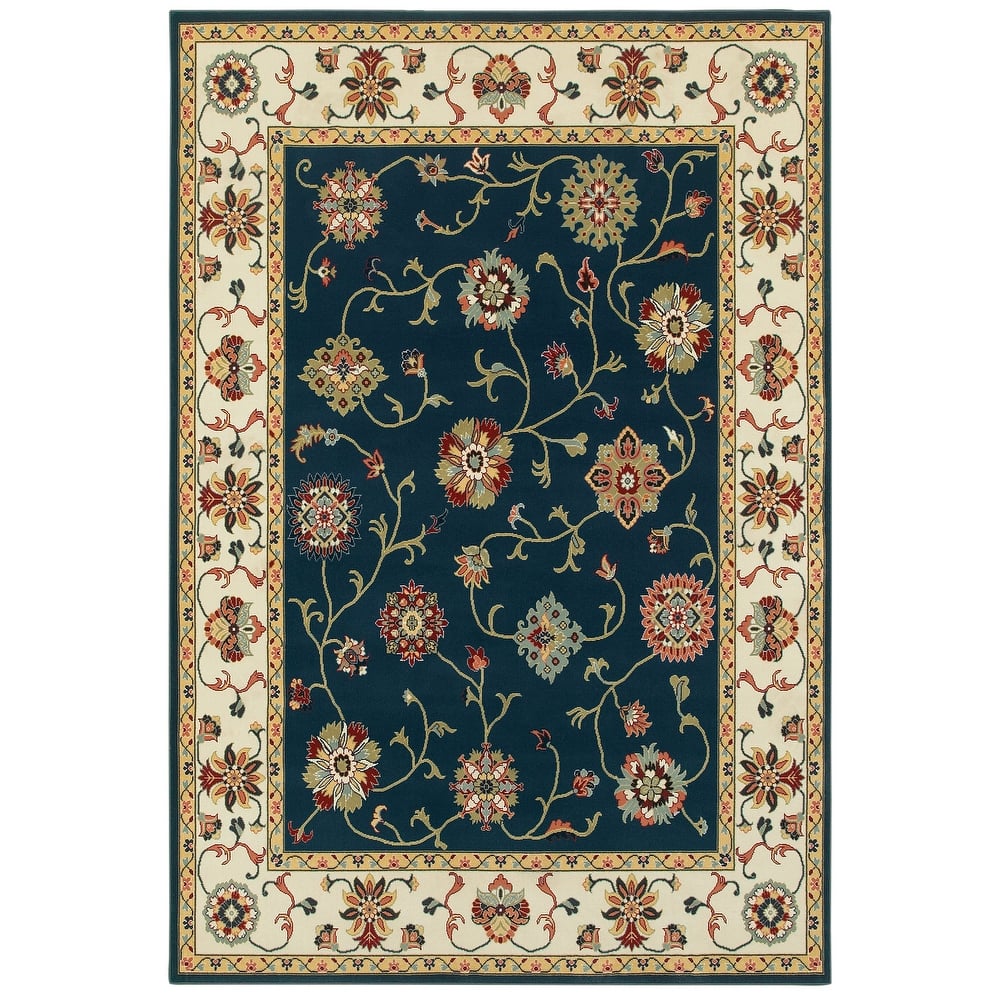 Style Haven Khymer Timeless Borders Traditional Area Rug
