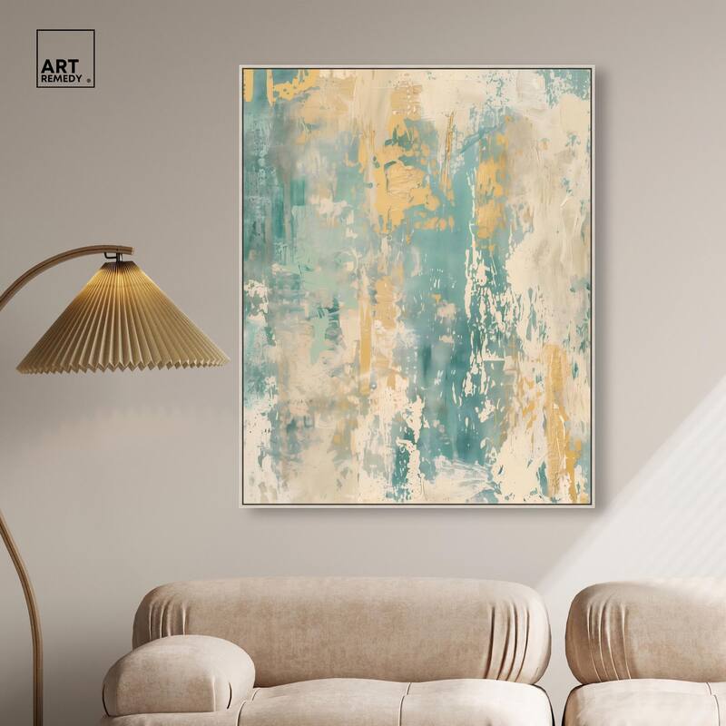 Minted Ivory I Canvas by Art Remedy