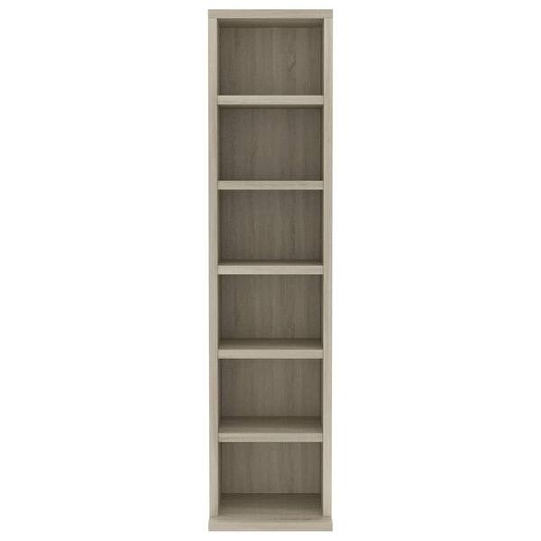 Shop Vidaxl Cd Cabinet Sonoma Oak 8 3 X9 X34 6 Chipboard Overstock 30537113