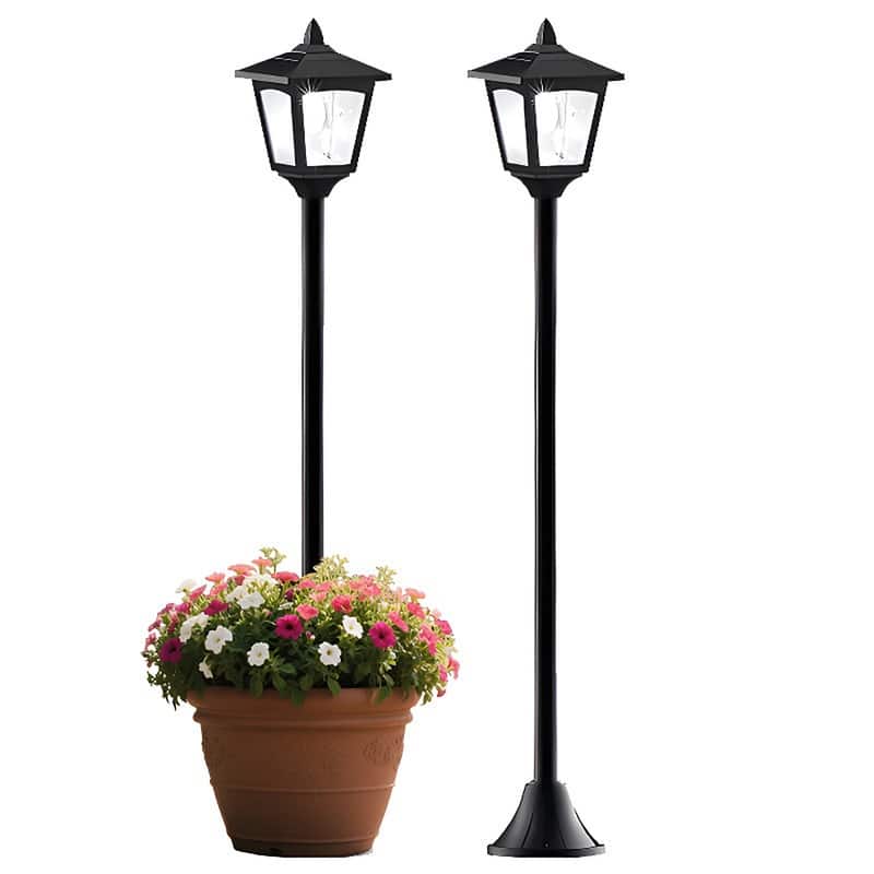 2 Pack 40" Solar Lamp Post Light Outdoor for Pathway Garden Yard Driveway - 40'' - 2 Lights