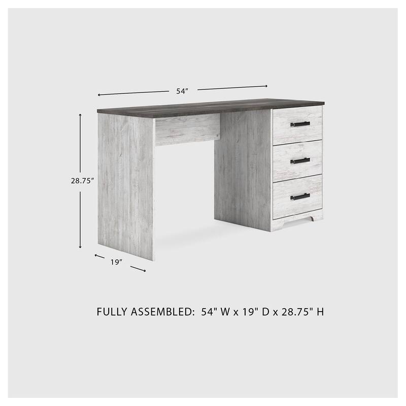 Signature Design by Ashley Shawburn White/Gray 54" Home Office Desk