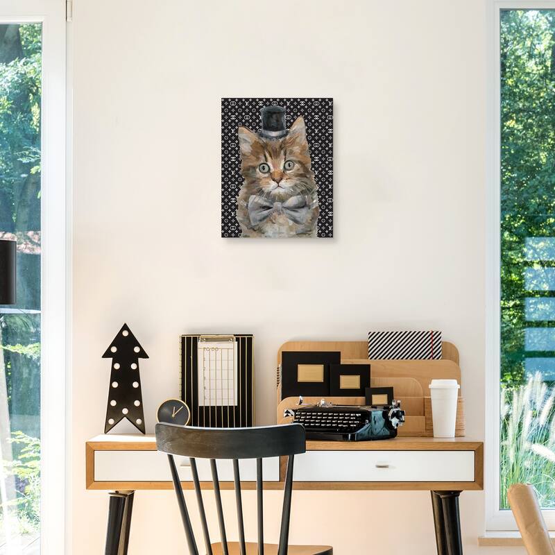 Top Hat Cat Brands II Canvas Art Print