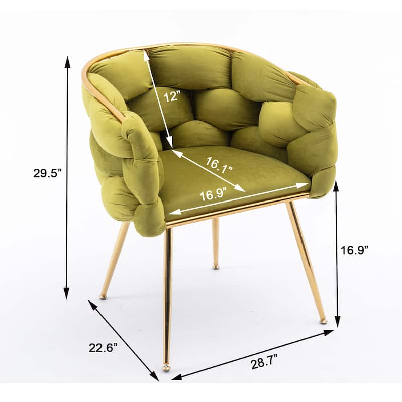 modern simple leisure velvet single sofa chair bedroom lazy person household dresser stool set of 2