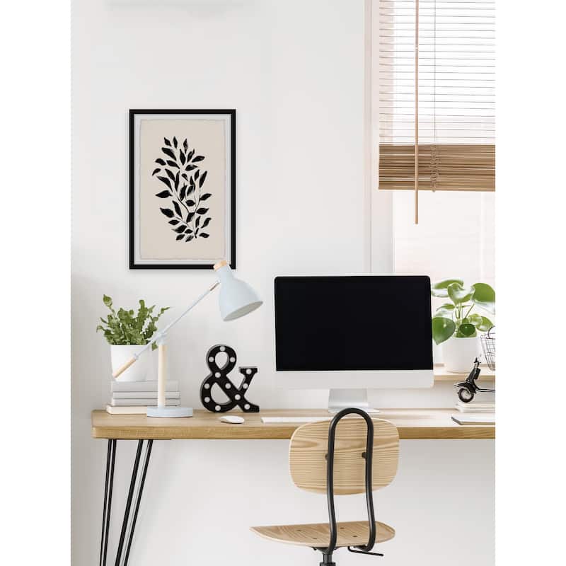 'The Leaves Flow' Framed Painting Print