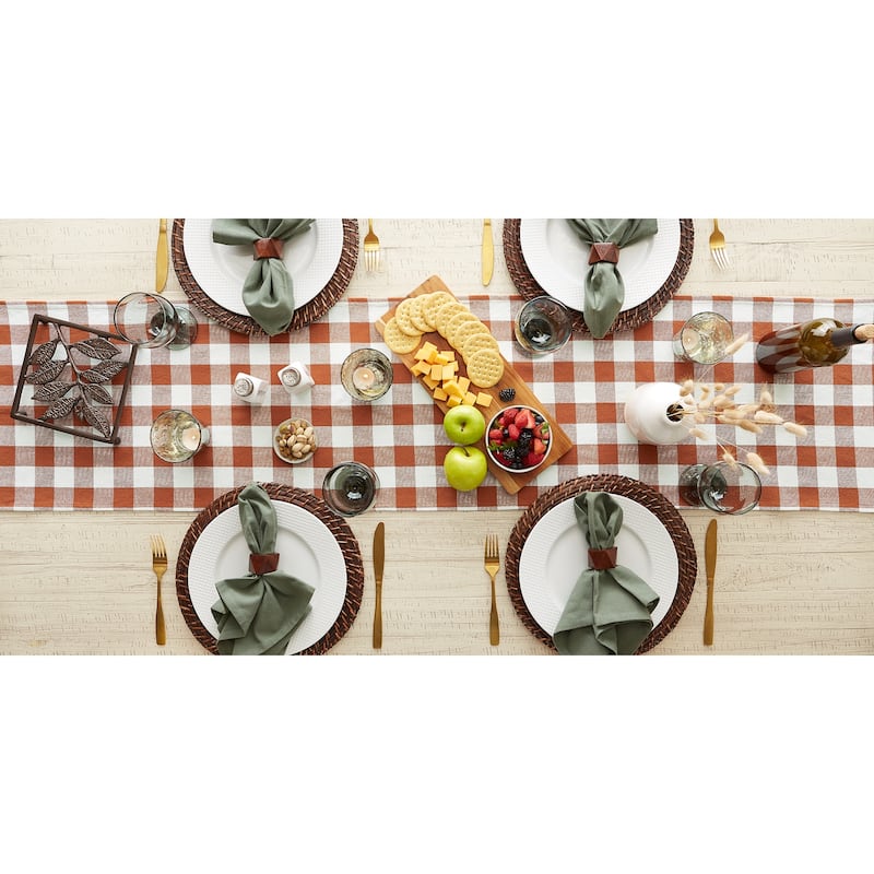 DII Heavyweight Fringed Table Runner