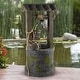 preview thumbnail 1 of 6, 4 Tier Wishing Well Fountain by Pure Garden - 15.5 x 17 x 32.5