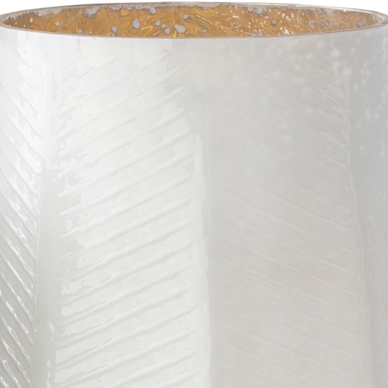 Patti White Herringbone Mercury Glass Hurricane Set (3-piece)