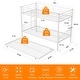 preview thumbnail 31 of 66, VECELO Twin Over Twin Metal Bunk Bed Frame for Kids Teens, Heavy Duty Noise-Free Platform Bed, Storage Space
