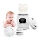 preview thumbnail 1 of 3, Portable Fast Baby Bottle Warmer with Temperature Control, LCD Screen - White - White White
