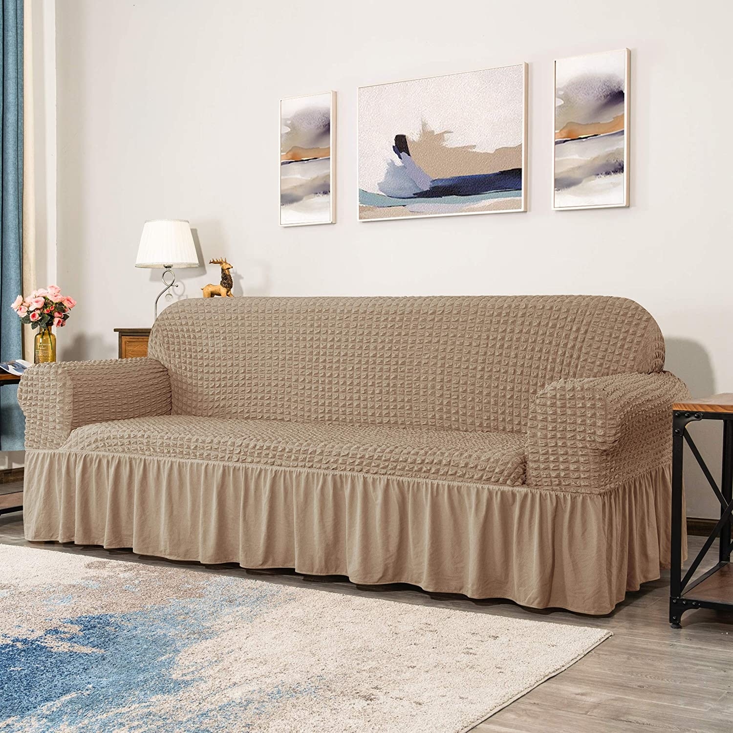 CHUN YI Loveseat Slipcover Reversible with Elastic Straps - On Sale - Bed  Bath & Beyond - 36685921